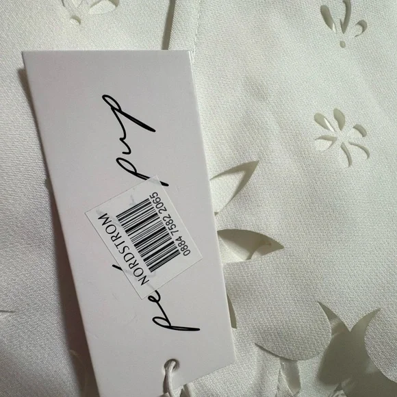 Petal and Pup Off White Eyelet Tie-Shoulder Maxi Dress Size XS - Picture 9 of 16